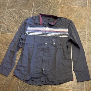 Van Heusen Men's Gray Shirt with Stripes